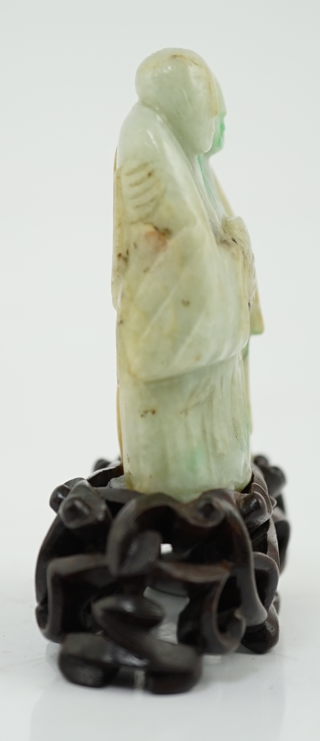 A Chinese jadeite group of the He He Erxian, 19th century